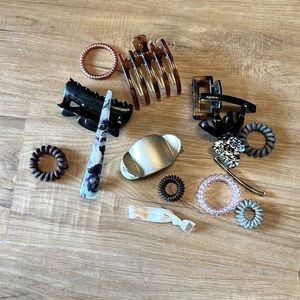 Elegant Hair Accessory Set - Multicolor